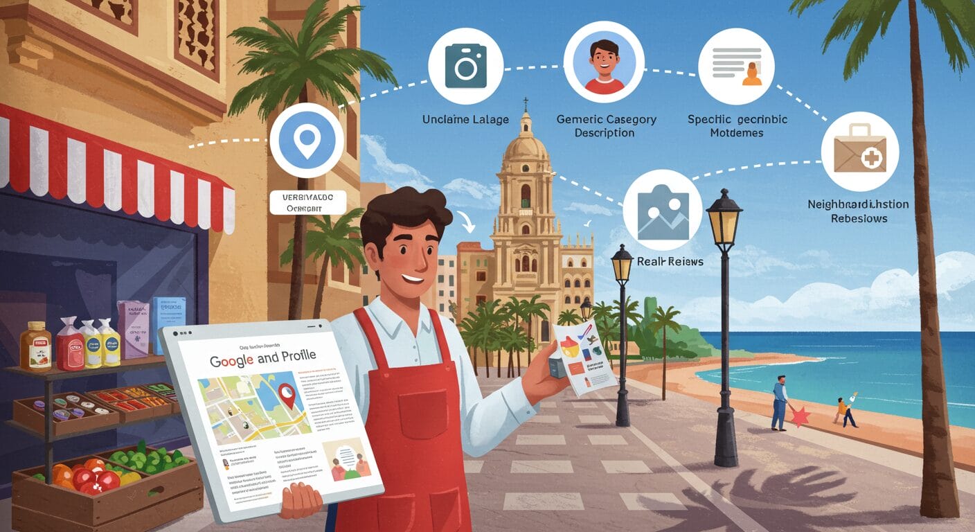 Tu perfil de Google: 5 errores que te hacen perder clientes en Málaga (y cómo arreglarlos hoy)