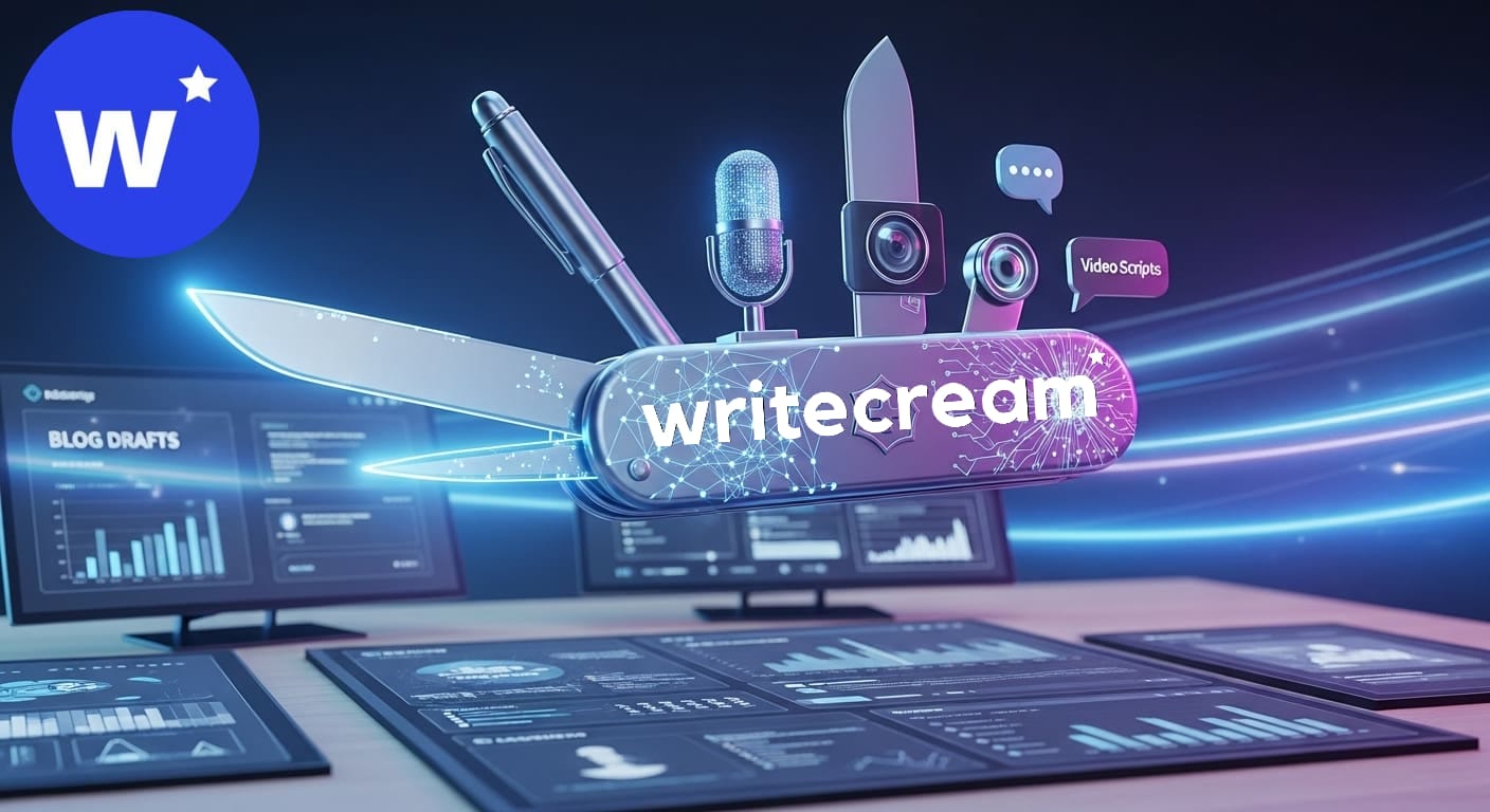 Writecream: la ‘navaja suiza’ de la IA que impulsa tu contenido