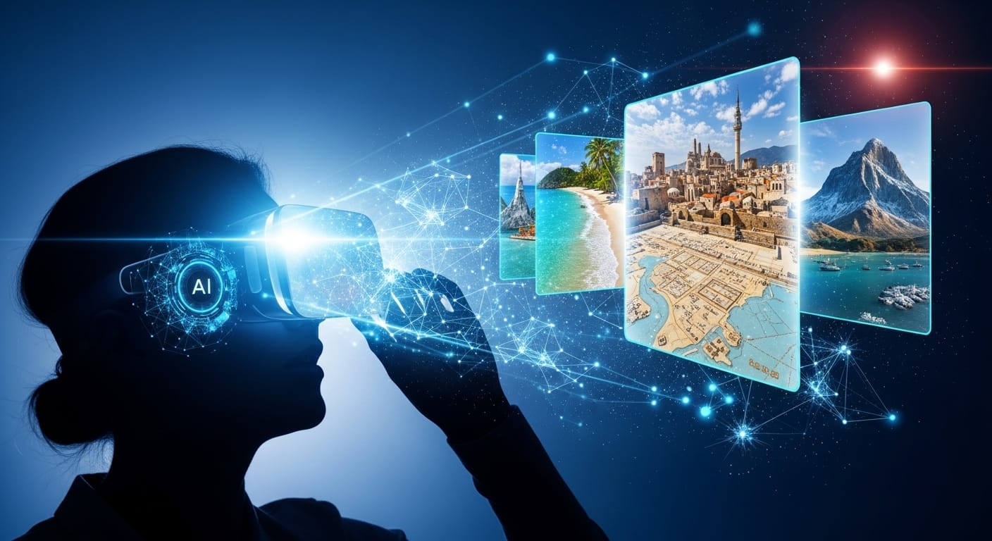 Realidad aumentada y virtual con IA para previsualizar destinos