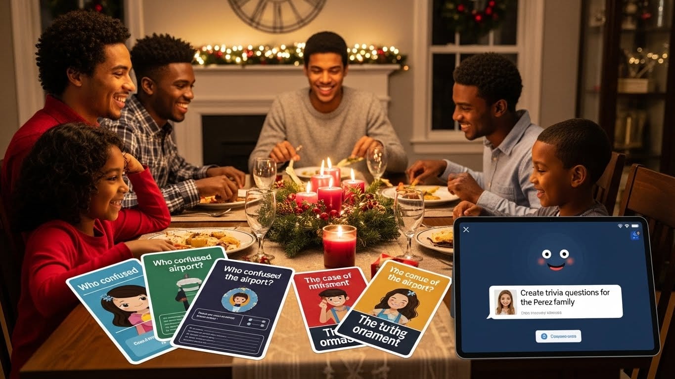 Juegos de mesa navideños con IA: La receta definitiva para la risa y el misterio familiar