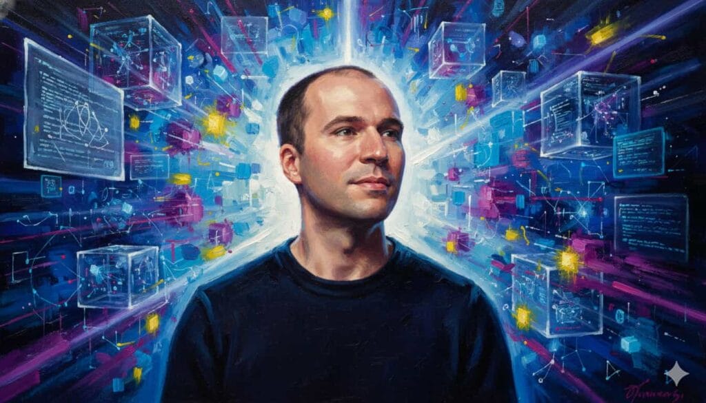 Un retrato al óleo de Greg Brockman