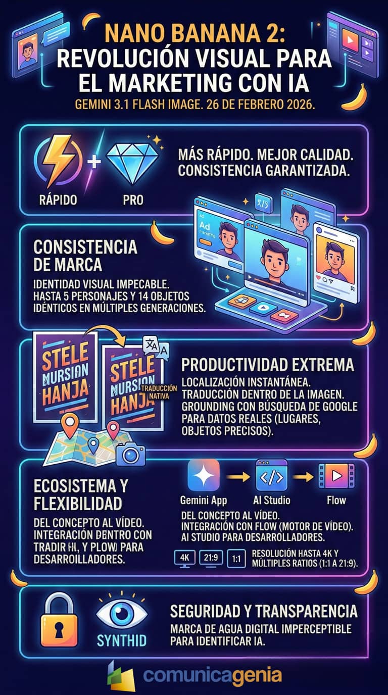 Nano Banana 2: El salto hacia la consistencia visual en el marketing con IA